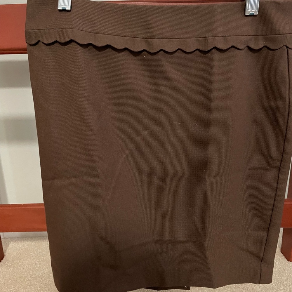 LOFT Chocolate Brown Pencil Skirt